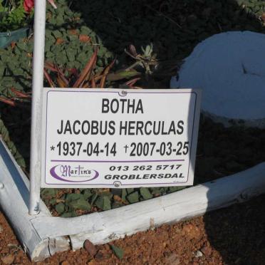 BOTHA Jacobus Herculas 1937-2007