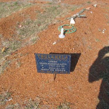 CHESK Helena Magrietha Aletta 1941-2004