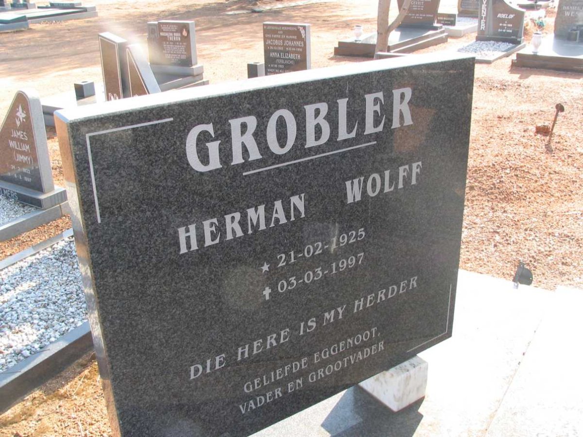 GROBLER Herman Wolff 1925-1997