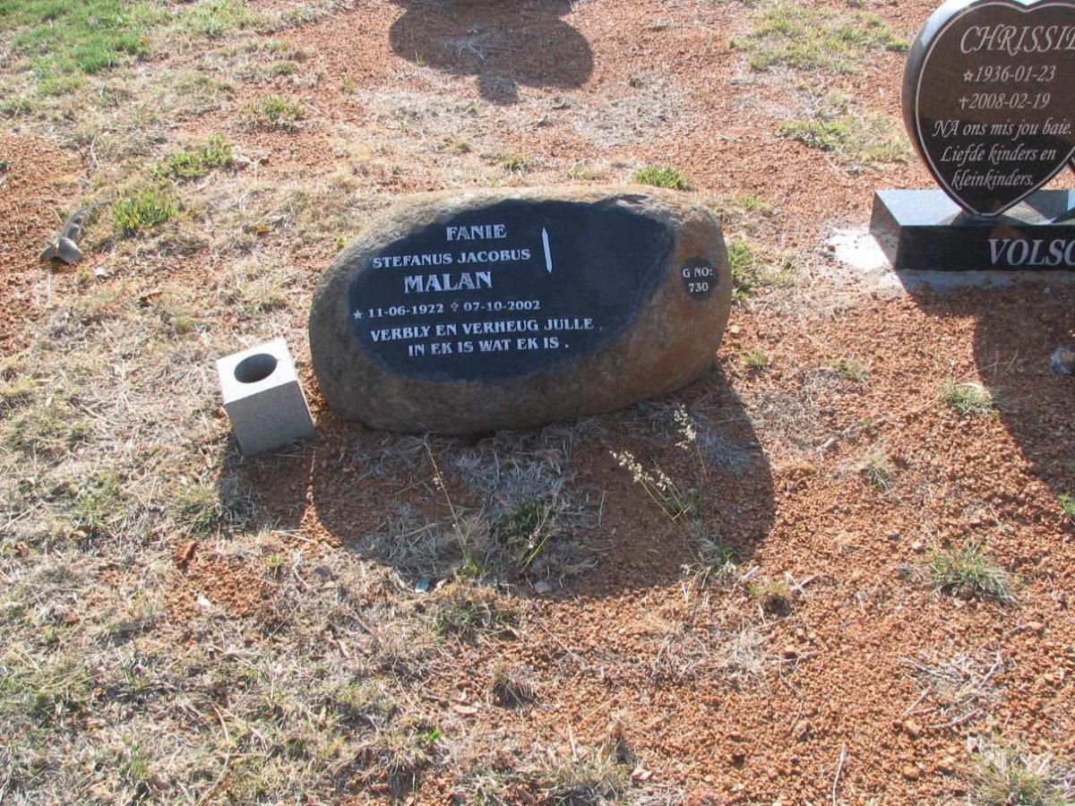 MALAN Stephanus Jacobus 1922-2002
