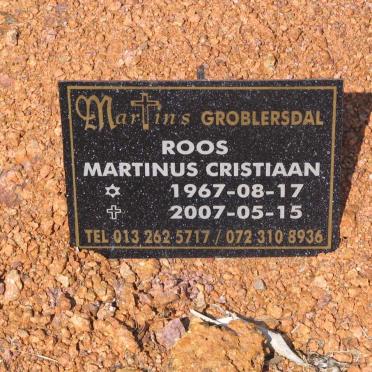 ROOS Martinus Christiaan 1967-2007