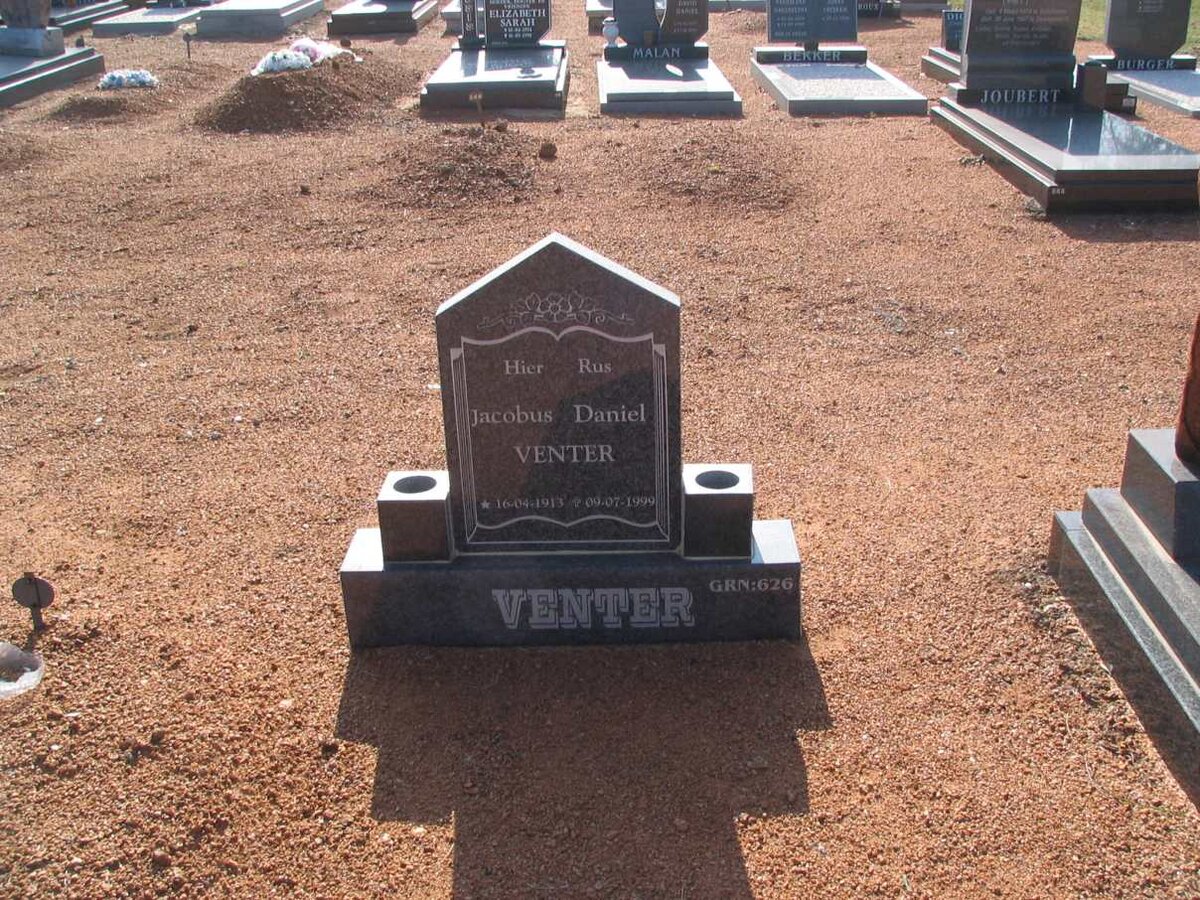 VENTER Jacobus Daniel 1913-1999