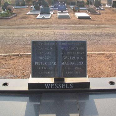 WESSELS Wessel Pieter Izak 1921-1992 &amp; Gertruida Magdalena 1920-1987