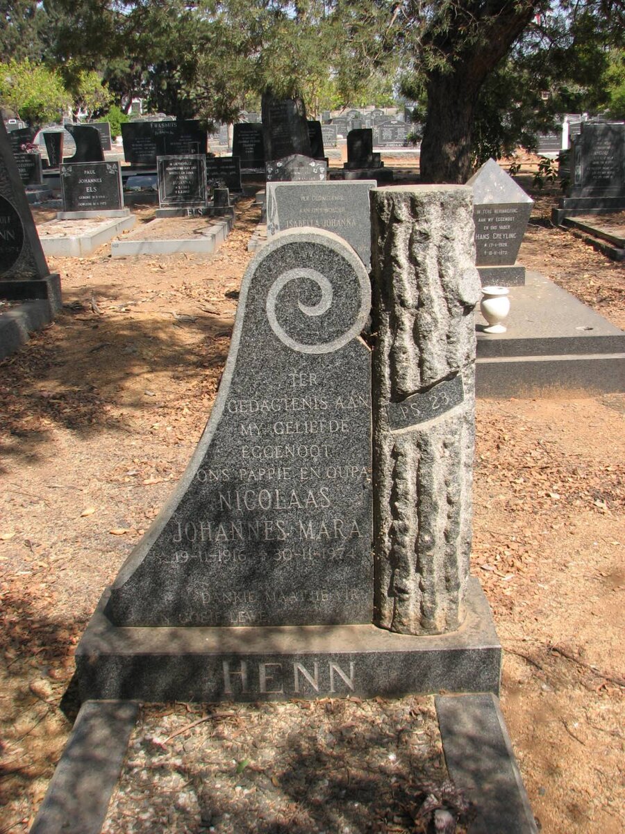 HENN Nicolaas Johannes Mara 1916-1974