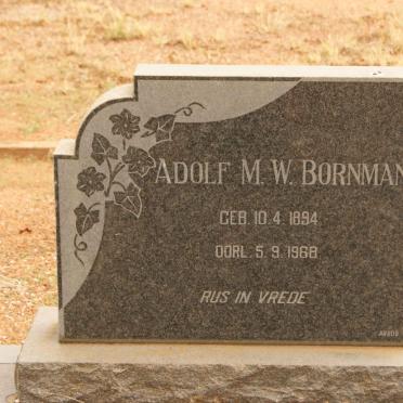 BORNMAN Adolf M.W. 1894-1968