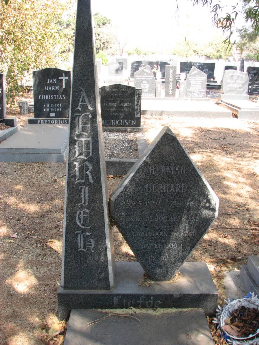 ALDRICH Herman Gerhard 1950-1974