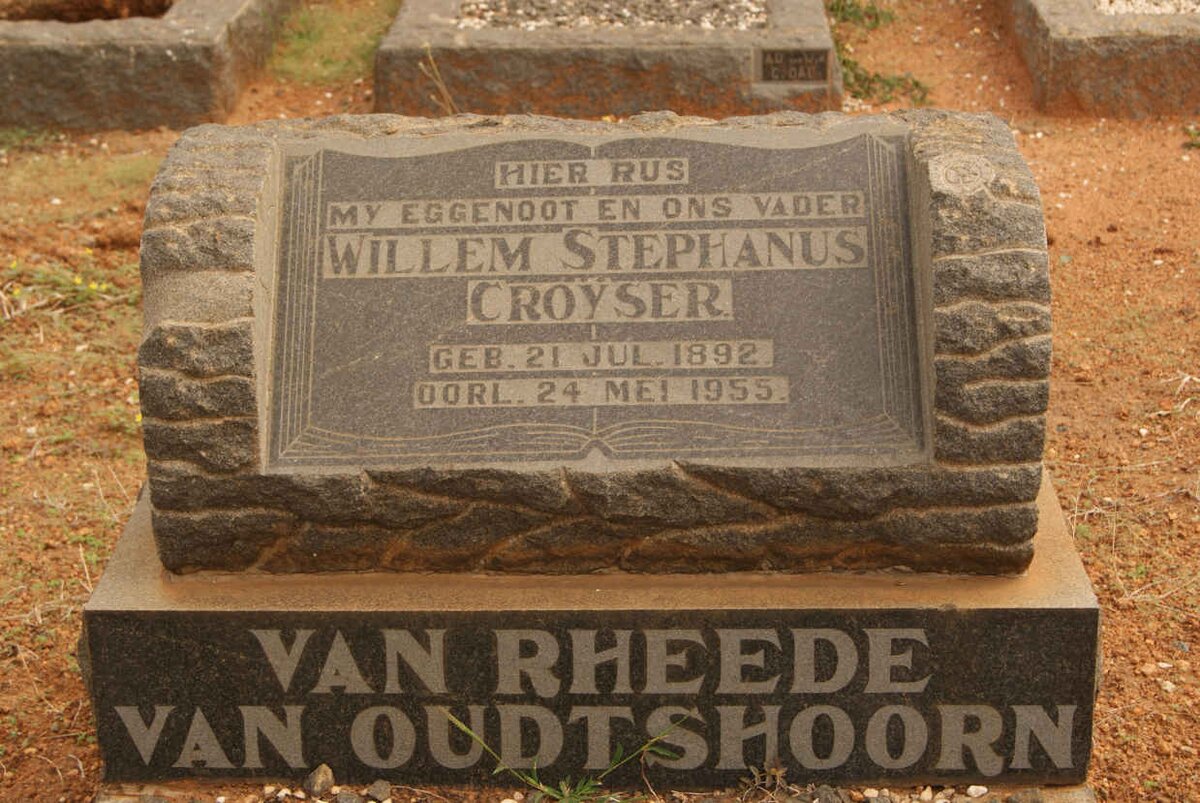 OUDTSHOORN Willem Stepanus Croyser, van Rheede van 1892-1955