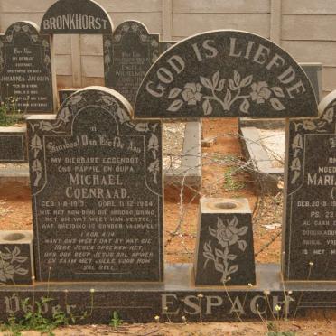 ESPACH Michael Coenraad 1913-1964 &amp; Maria Elizabeth VISAGIE 1915-2000