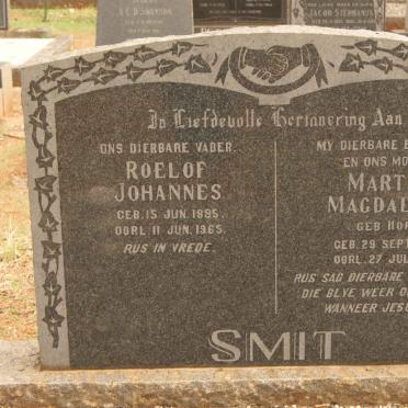 SMIT Roelof Johannes 1885-1965 &amp; Martha Magdalena HORN 1880-1963