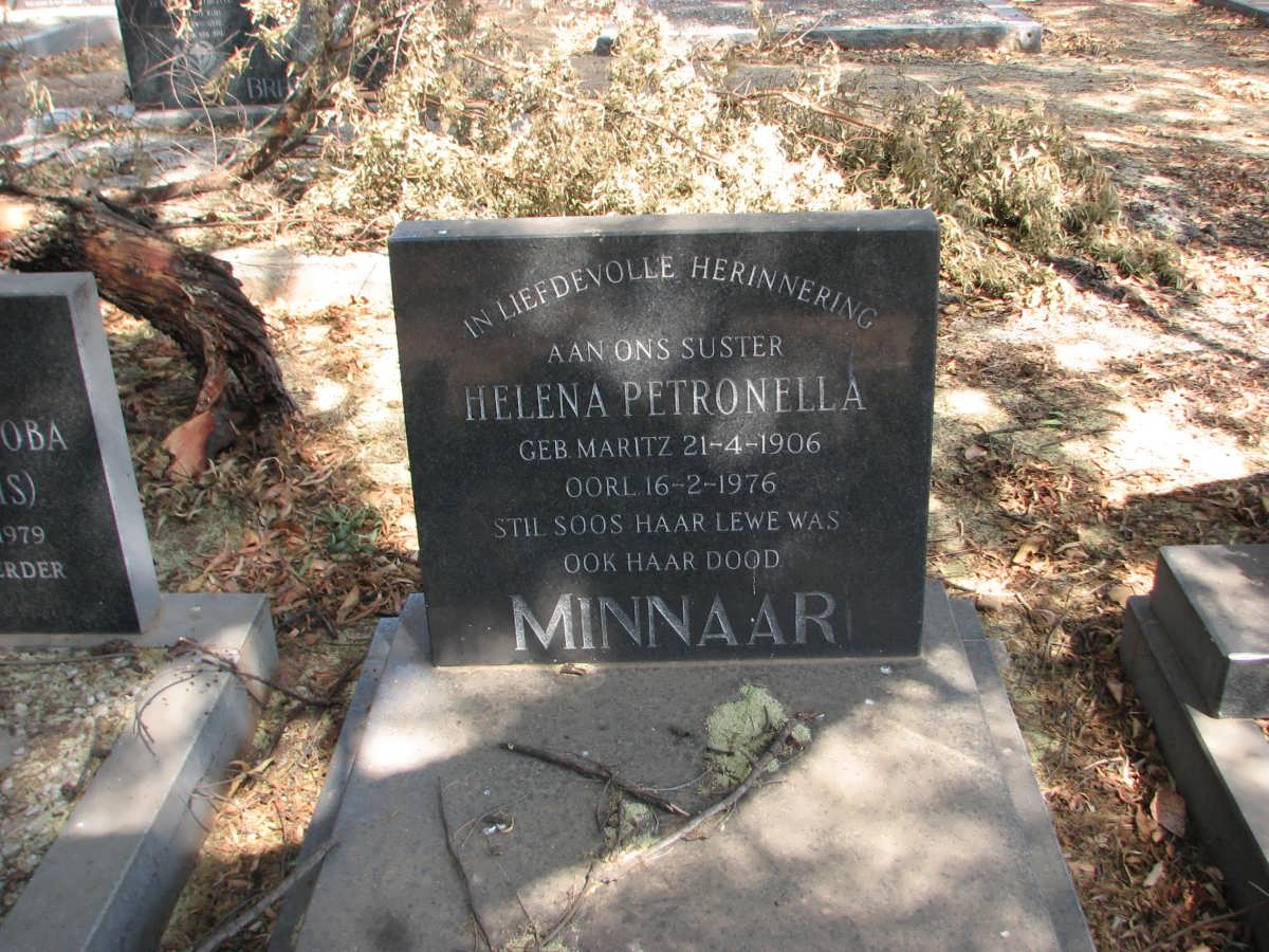 MINNAAR Helena Petronella nee nee MARITZ 1906-1976