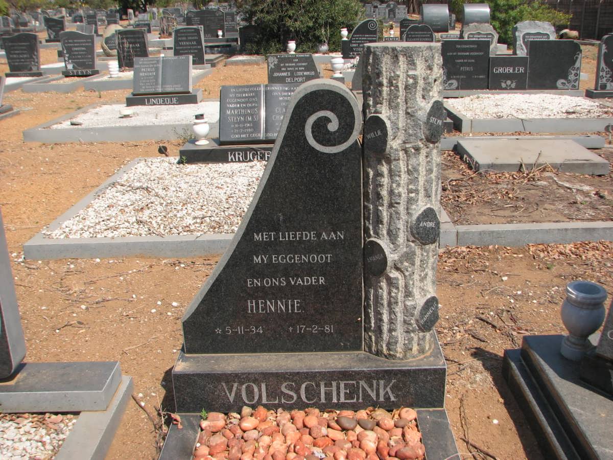 VOLSCHENK Hennie 1934-1981