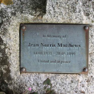 MATTHEWS Jean Norris 1933-1999