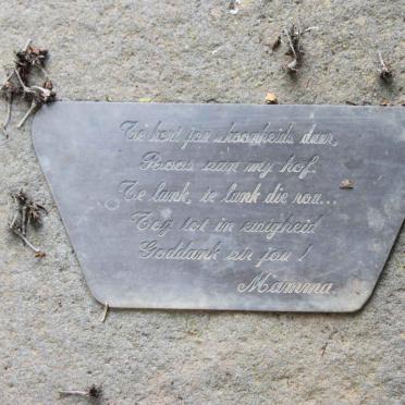 SCHOEMAN Willene Grace 1965-2000