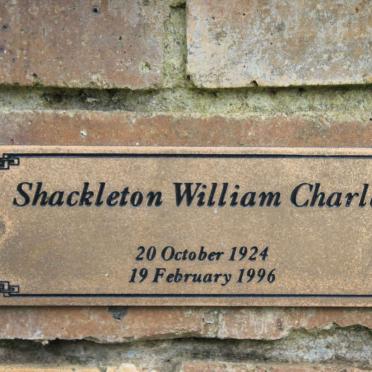 SHACKLETON William Charles 1924-1996