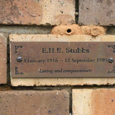STUBBS E.H.B. 1916-1999