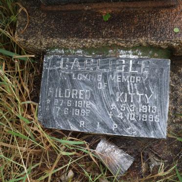 CARLISLE Hildred 1912-1982 &amp; Kitty 1913-1995