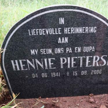 PIETERSE Hennie 1941-2006