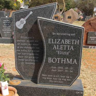 BOTHMA Elizabeth Aletta 1990-2007