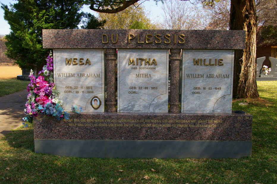 PLESSIS Willem Abraham, du 1948- &amp; Mitha OOSTHUIZEN 1953- :: DU PLESSIS Willem Abraham 1972-1993