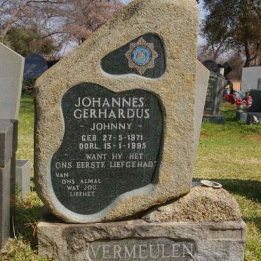 VERMEULEN Johannes Gerhardus 1971-1995
