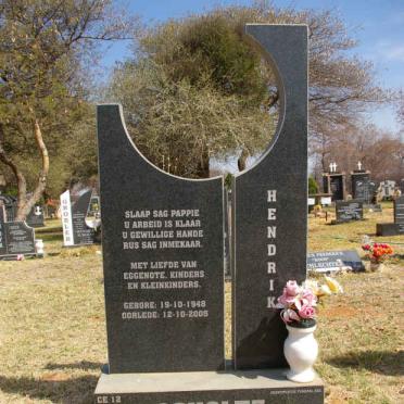 SCHOLTZ Hendrik 1948-2005