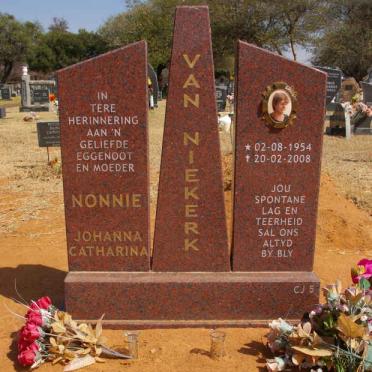 NIEKERK Johanna Catharina, van 1954-2008