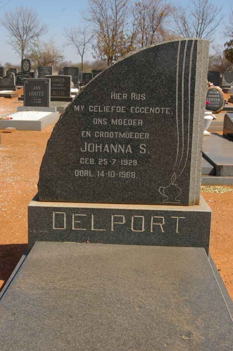 DELPORT Johanna S. 1929-1968