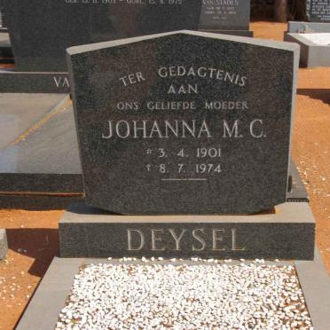 DEYSEL Johanna M.C. 1901-1974