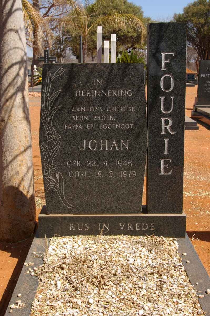 FOURIE Johan 1945-1979