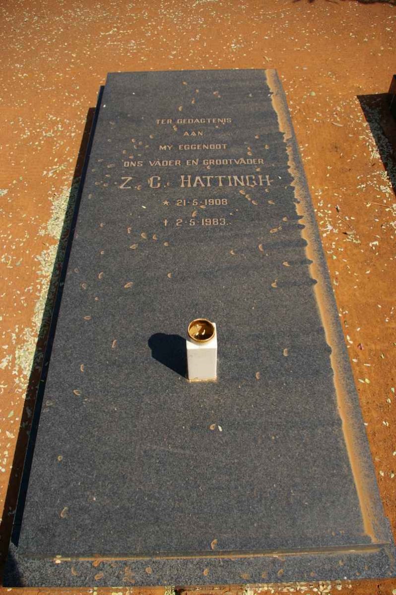 HATTINGH Z.C.1908-1983