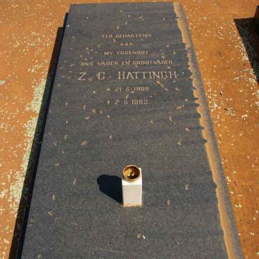 HATTINGH Z.C.1908-1983
