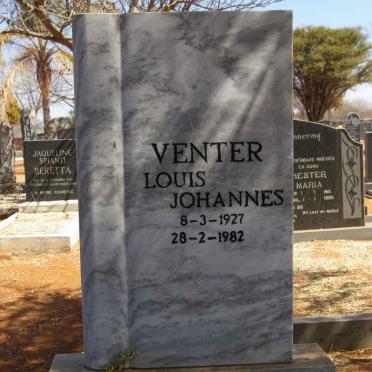 VENTER Louis Johannes 1927-1982