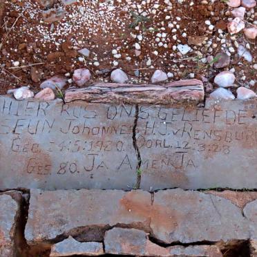 RENSBURG Johannes Hendrik, Janse van 1920-1928