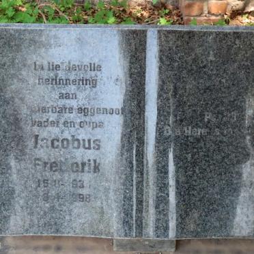 RENSBURG Jacobus Frederik, Janse van 1933-1998 