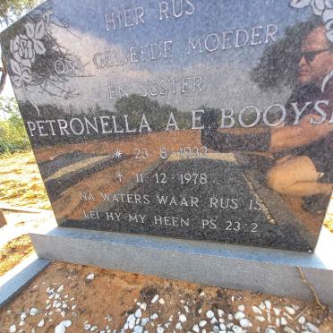 BOOYSE Petronella A.E. 1932-1978