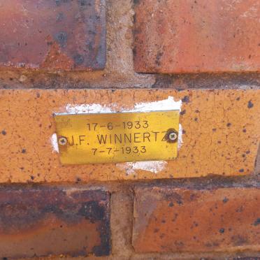 WINNERTZ J.F. 1933-1933