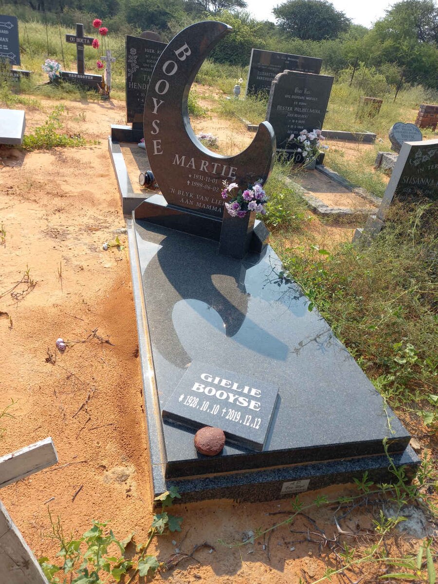 BOOYSE Gielie 1928-2018 &amp; Martie 1931-1999