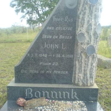 BANNINK John L. 1948-1968