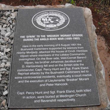 3. Memorial plaque - Breaker Morant episode during the Anglo Boer War