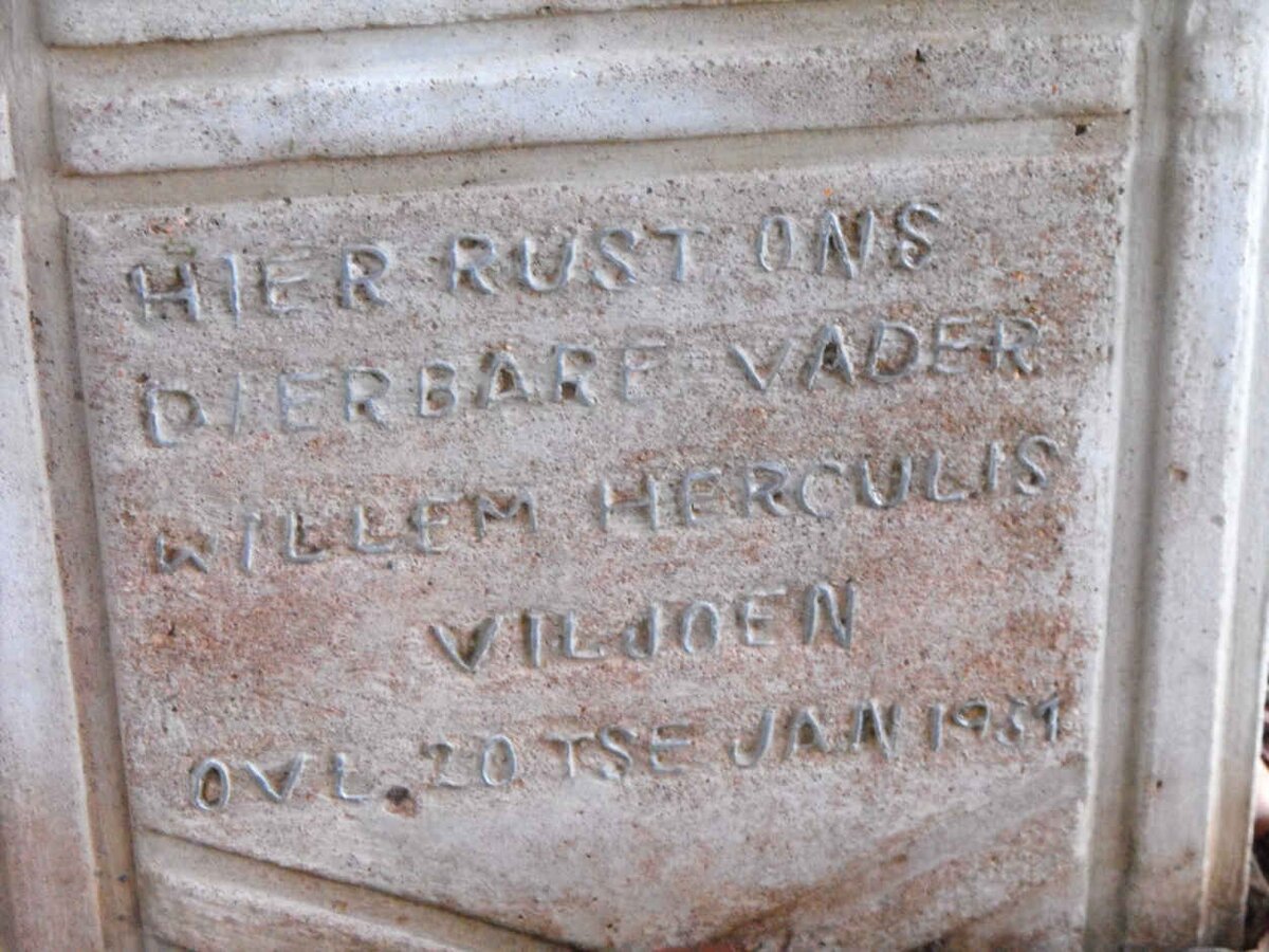 VILJOEN Willem Herculis -1931