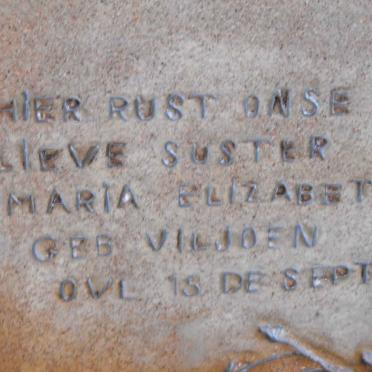 VILJOEN Maria Elizabeth -189?