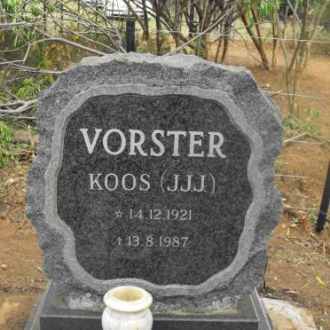 VORSTER J.J.J. 1921-1987