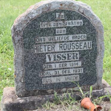 VISSER Pieter Rousseau 1914-1931