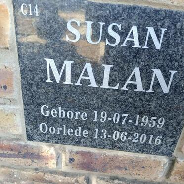 MALAN Susan 1959-2016