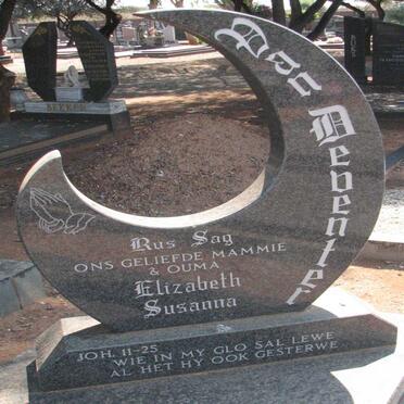 DEVENTER Elizabeth Susanna, van