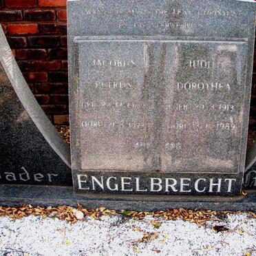 ENGELBRECHT Jacobus Petrus ?-? &amp; Judith Dorothea 1913-1989