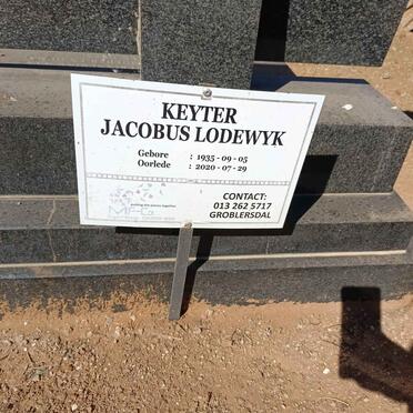 KEYTER Jacobus Lodewyk 1935-2020 & Anna E. 1937-2005 _2