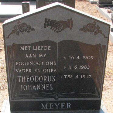 MEYER Theodorus Johannes 1909-1983