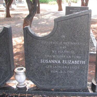MALAN Susanna Elizabeth nee LATEGAN 1927-1989