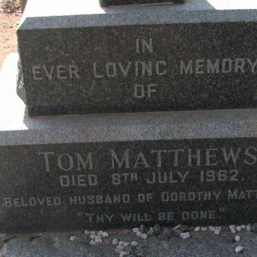 MATTHEWS Tom -1962
